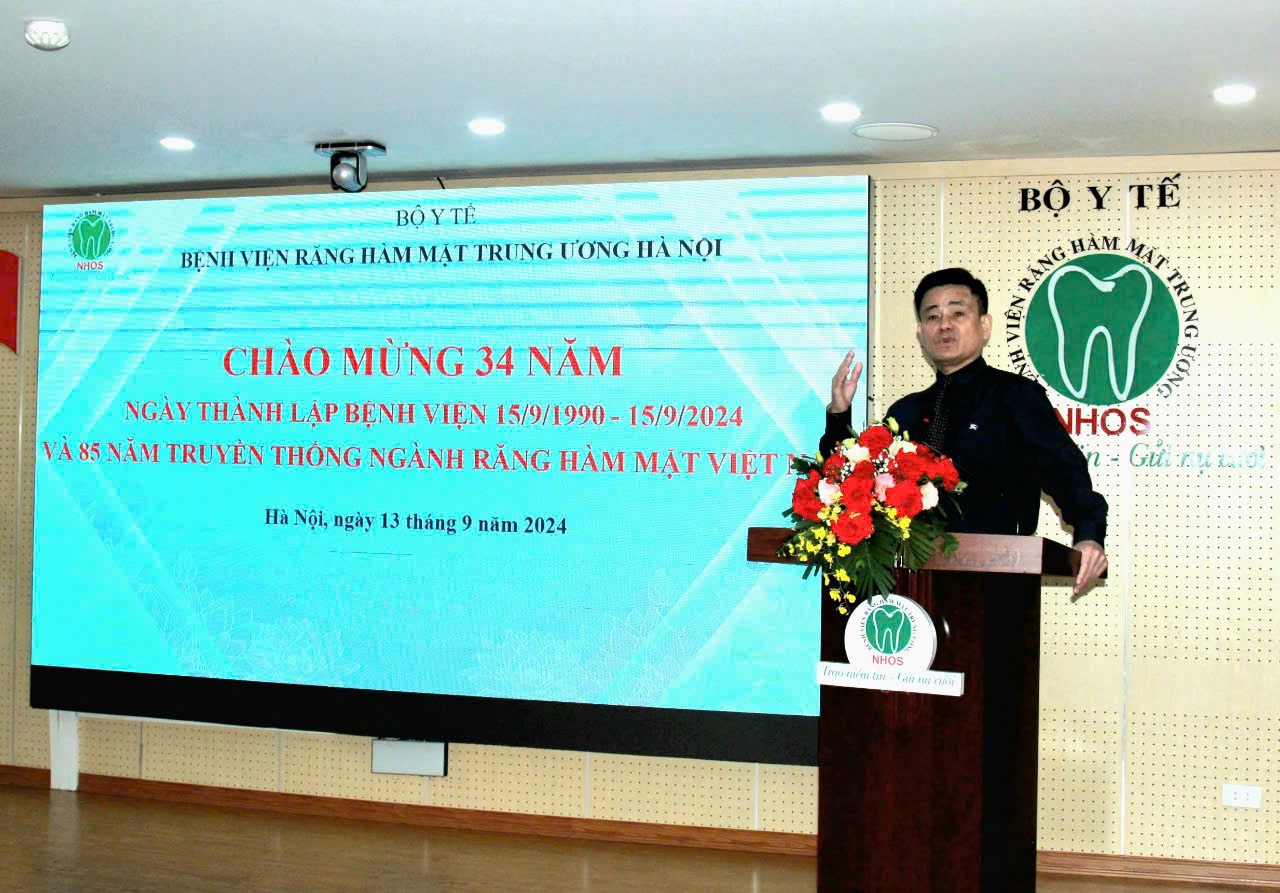 GS.TS Trịnh Đình Hải, Nguyên Giám đốc bệnh viện phát biểu
